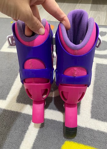 Çocuklar için renkli pembe paten - Görsel 2