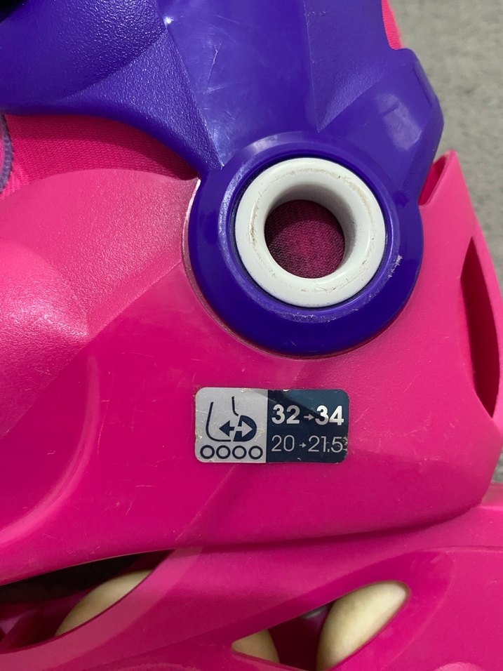 Çocuklar için renkli pembe paten - Görsel 3