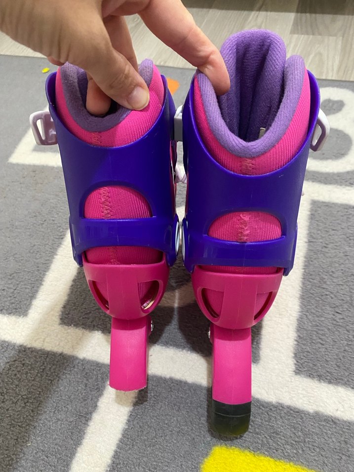 Çocuklar için renkli pembe paten - Görsel 2