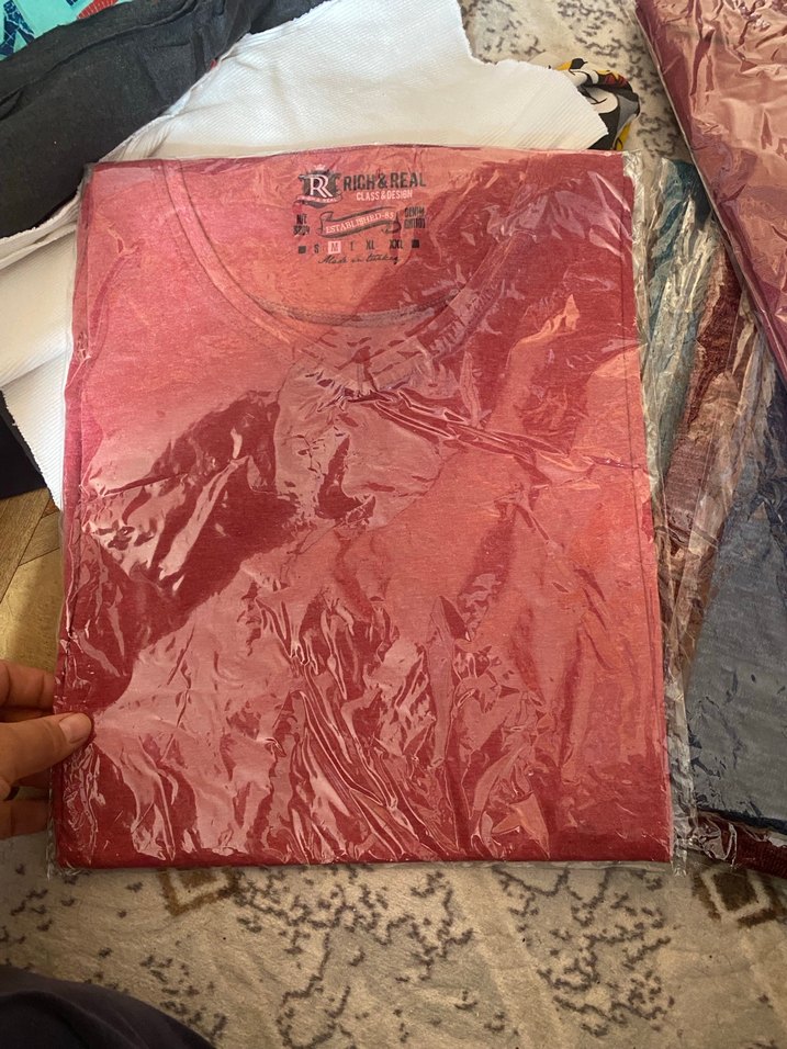 Kırmızı  Tişörtü, Kısa Kollu, - Görsel 5