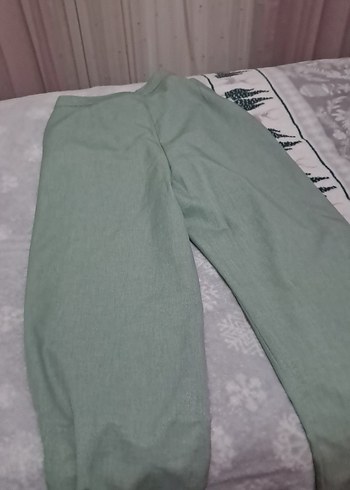 Gri Midi Kadın Kumaş Pantolon - Görsel 4