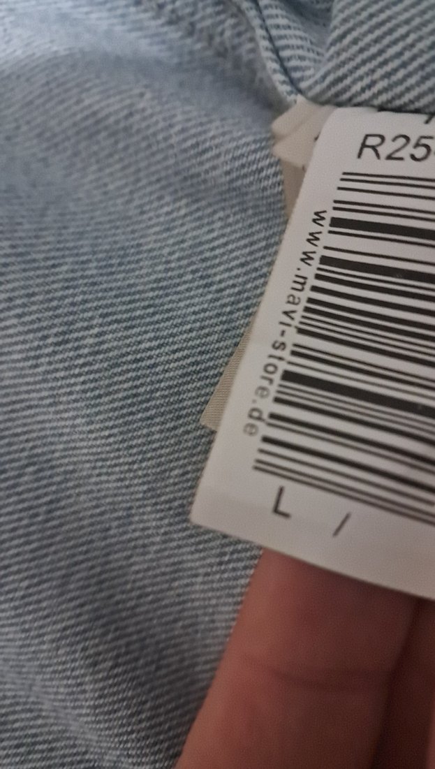 mavi Kısa Kollu Denim Ceket - Görsel 4