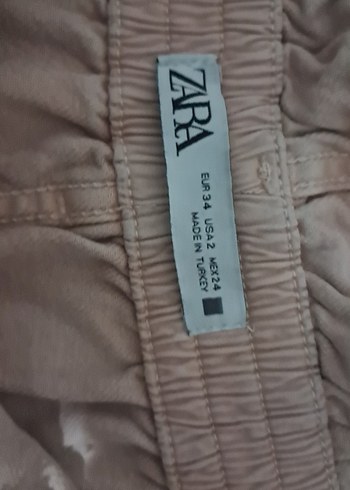 Düğmeli Bej Yüksek Bel Mini Kot Şort - Görsel 2