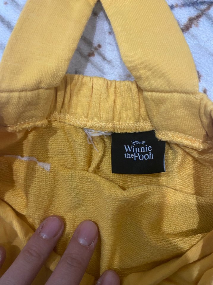 Sarı Winnie the Pooh Baskılı Erkek Çocuk Tulum - Görsel 2