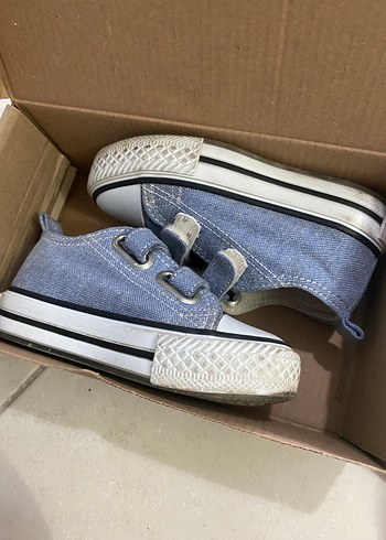 Çift Bantlı Erkek Çocuk Kot Spor Ayakkabı - Görsel 5