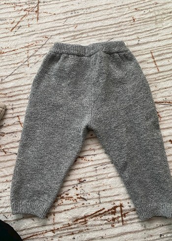 Erkek Çocuk Gri Örgü Rahat Pantolon - Görsel 2