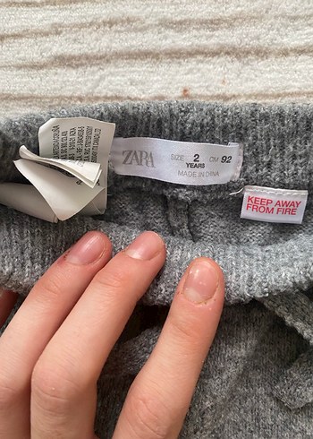 Erkek Çocuk Gri Örgü Rahat Pantolon - Görsel 3