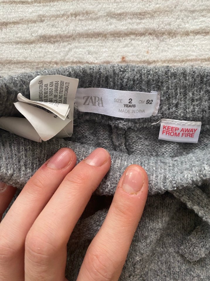 Erkek Çocuk Gri Örgü Rahat Pantolon - Görsel 3