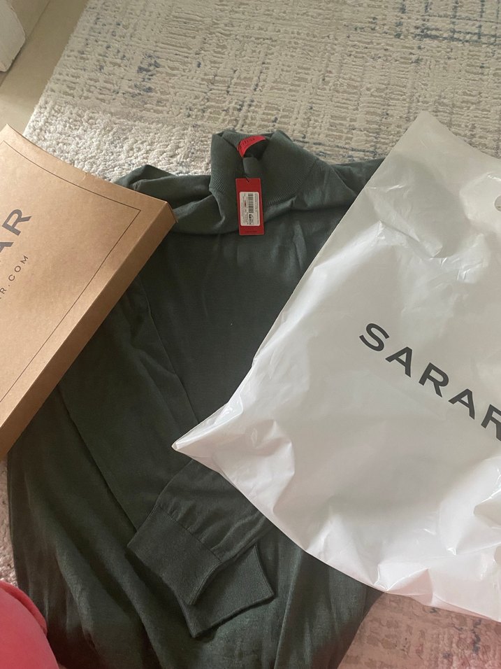 Haki yeşil erkek triko sarar marka - Görsel 4