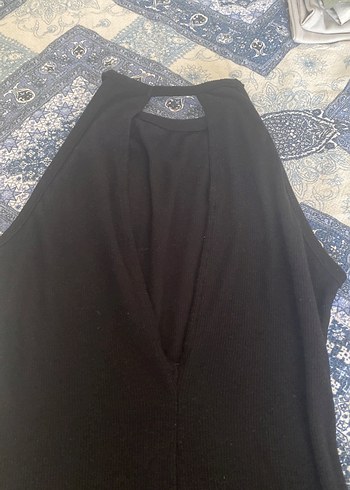 Diğer Yüksek Yakalı Siyah Bodysuit