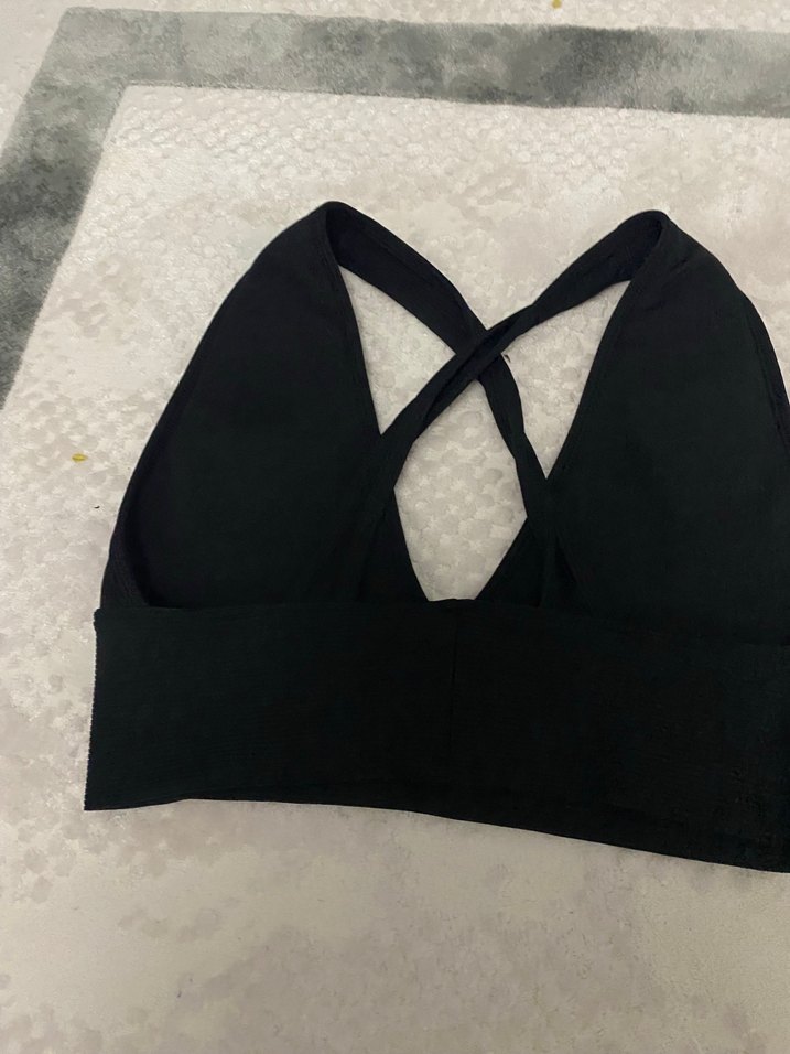 Siyah Goth Spor Sütyeni - Görsel 3