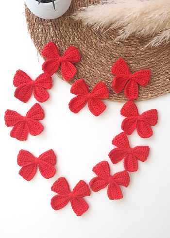 Kırmızı Fiyonk Saç Tokası - Görsel 2