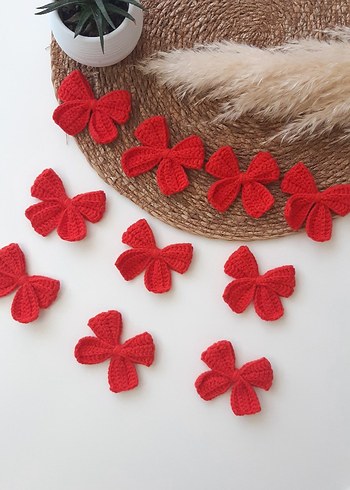 Kırmızı Fiyonk Saç Tokası - Görsel 4