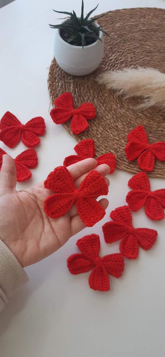 Kırmızı Fiyonk Saç Tokası - Görsel 5