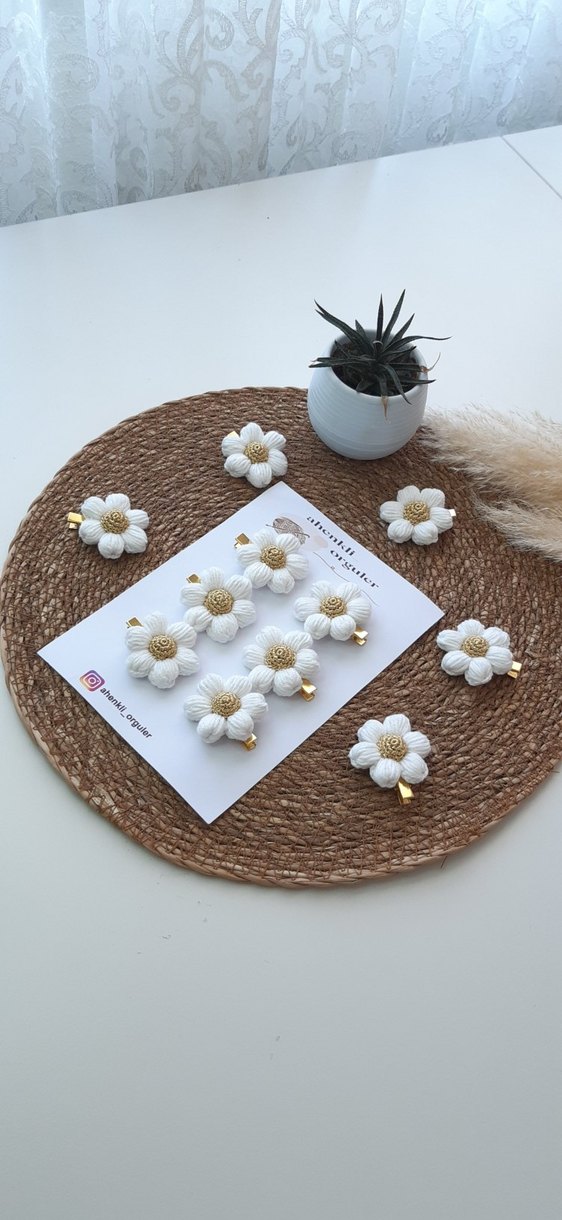 Papatyali Çocuk Toka Seti - Görsel 3