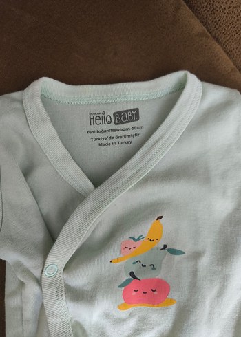 Yeşil Bebek Kolsuz ve Kısa Kollu Body Zıbın Seti - Görsel 3