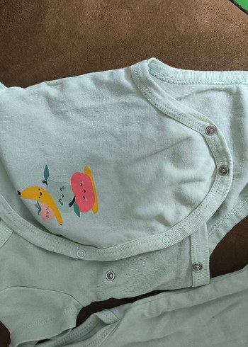 Yeşil Bebek Kolsuz ve Kısa Kollu Body Zıbın Seti - Görsel 4