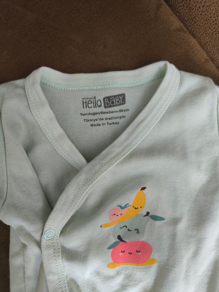 Yeşil Bebek Kolsuz ve Kısa Kollu Body Zıbın Seti - Görsel 3