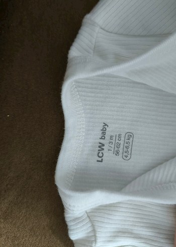 Lcw Kahverengi Çizgili ve Beyaz Erkek Bebek Body - Görsel 3