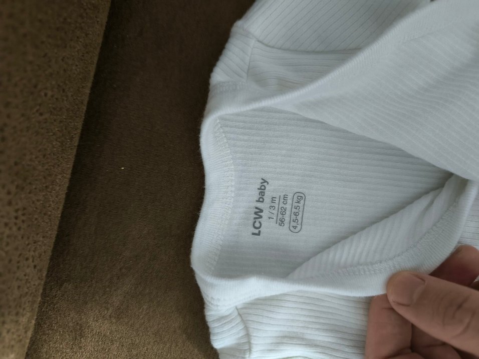 Lcw Kahverengi Çizgili ve Beyaz Erkek Bebek Body - Görsel 3