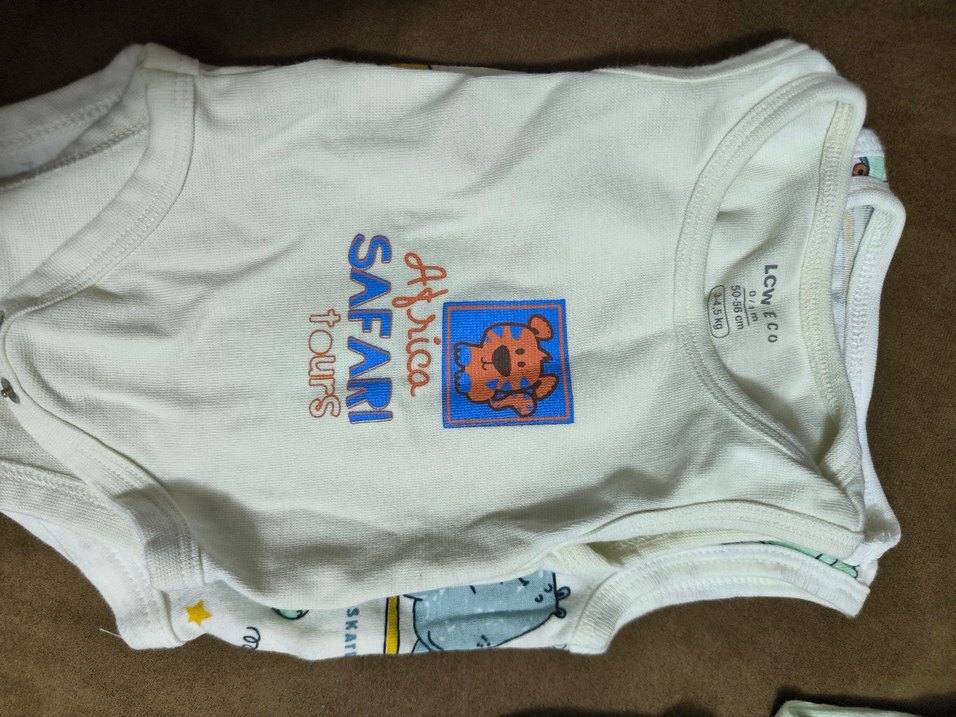 Lcw yenidogan Kolsuz Bebek Body, Baskılı ve Pamuklu - Görsel 3