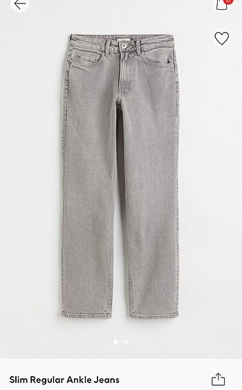 H&M slim regular ankle jean