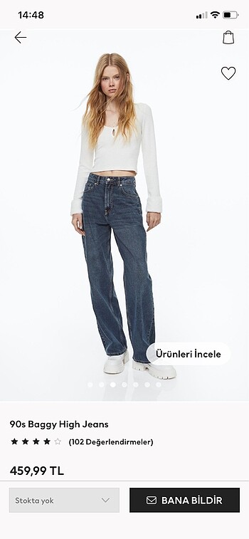 h&m jeans pantolon