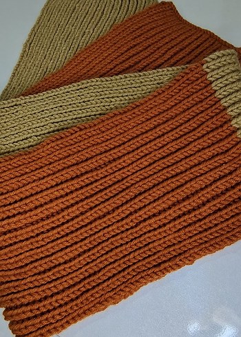 Renkli Örgü Bohem Kadın Atkı - Görsel 7