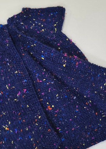 Renkli Örgü Kız Çocuk Kolsuz Hırka - Yelek - Görsel 2