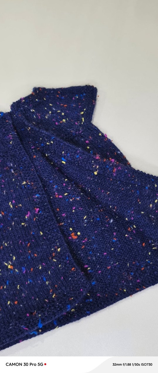 Renkli Örgü Kız Çocuk Kolsuz Hırka - Yelek - Görsel 2