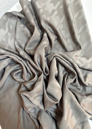 Gri Bohem Drapeli Kadın Şal - Görsel 3