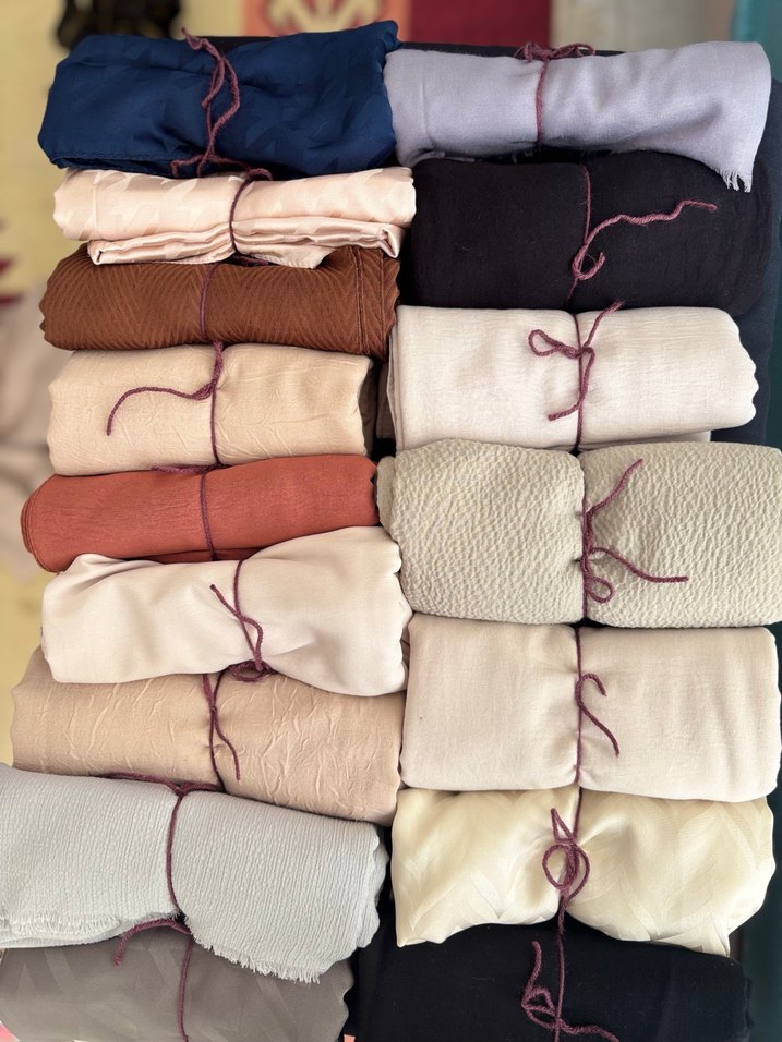 Kadın Keten Bohem Tarzı Camel Şal - Görsel 2