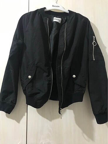 Siyah bomber ceket