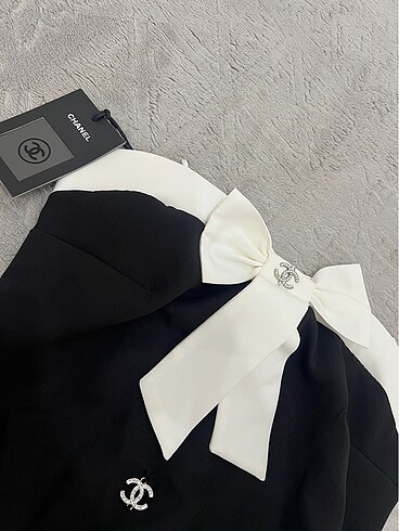 m Beden Chanel fiyonklu elbise sıfır etiketli
