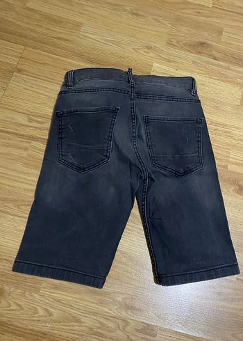 Gri Erkek Kot Şort Regular Fit - Görsel 2