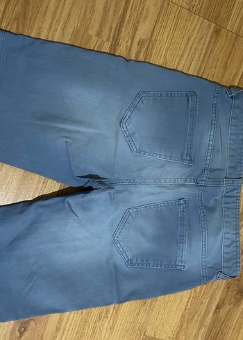 Erkek Gri Denim Midi Boy Rahat Kesim Jean - Görsel 2