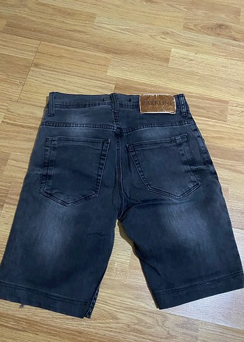 Gri Erkek Kot Şort, Gevşek Kesim, Sokak Stili - Görsel 2