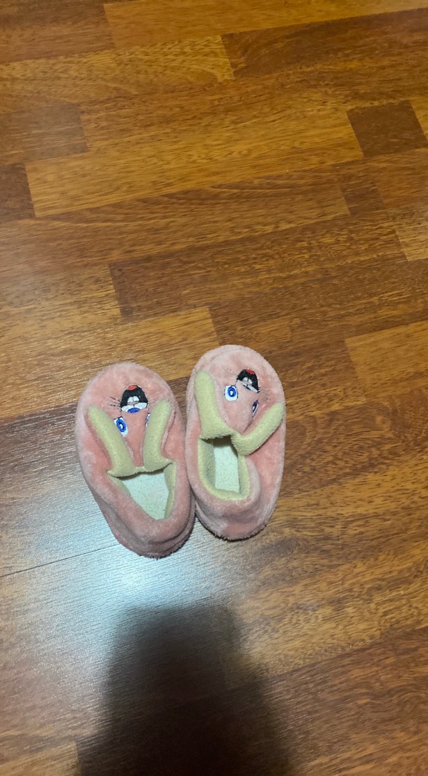 Kız Çocuk Pembe Nakışlı Sıcak Ev Terliği 22/23 numaraya uygun - Görsel 4