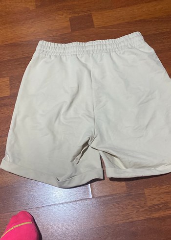 Bej Kadın Mini Rahat Kesim Şort penye kumaştır 
XS beden - Görsel 5