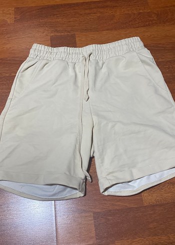 Bej Kadın Mini Rahat Kesim Şort penye kumaştır 
XS beden - Görsel 2