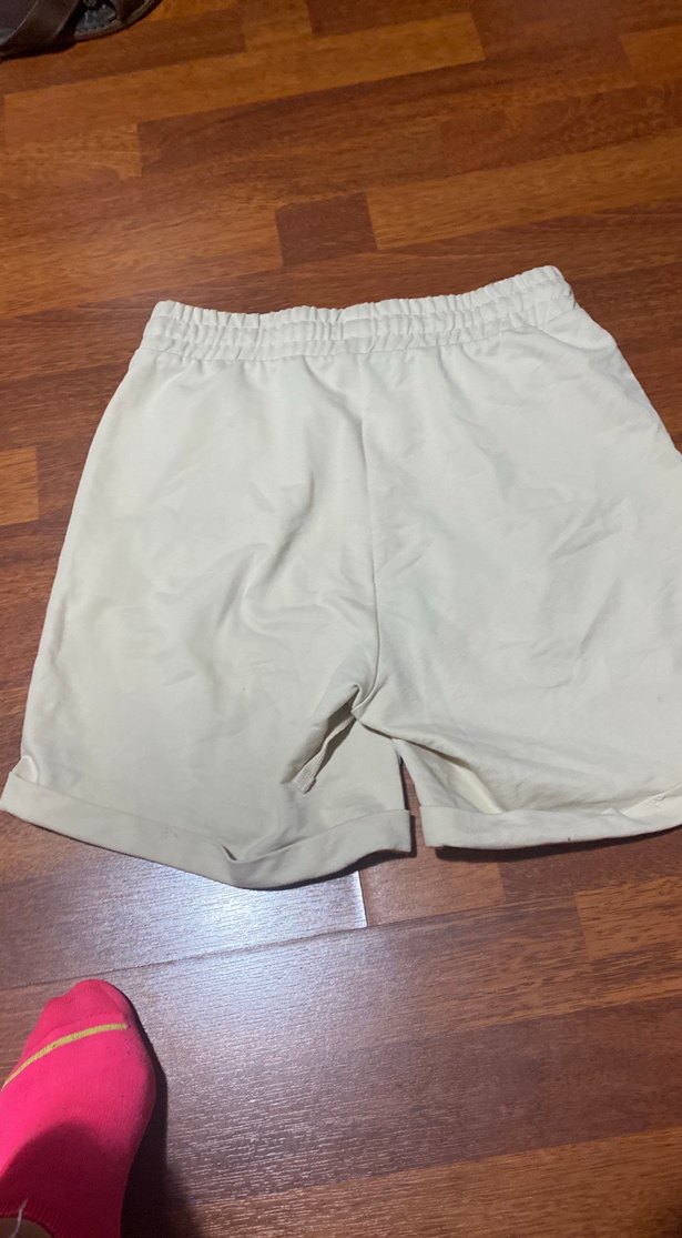 Bej Kadın Mini Rahat Kesim Şort penye kumaştır 
XS beden - Görsel 5