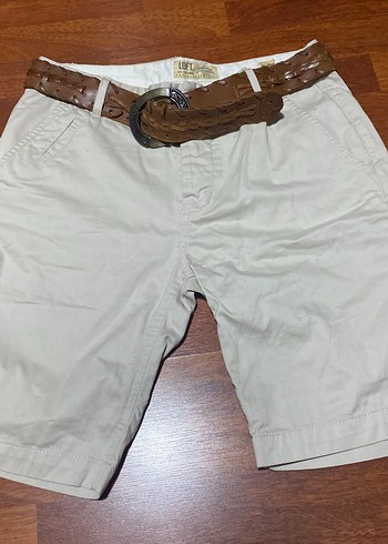 Kemerli Bej bayan keten  Şort M/Beden
LOFT MARKA - Görsel 3
