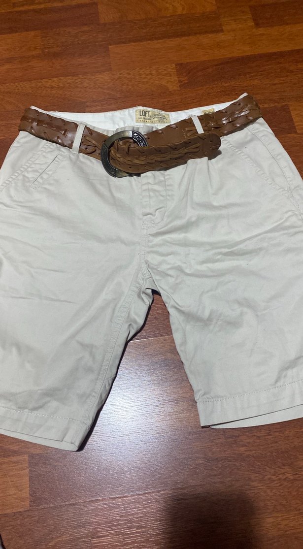 Kemerli Bej bayan keten  Şort M/Beden
LOFT MARKA - Görsel 3