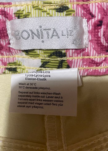 Sarı  Regular Fit bayan Şort 42 beden 
BONİTA MARKA - Görsel 7