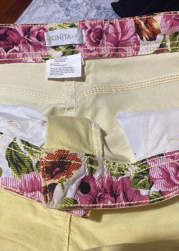 Sarı  Regular Fit bayan Şort 42 beden 
BONİTA MARKA - Görsel 6