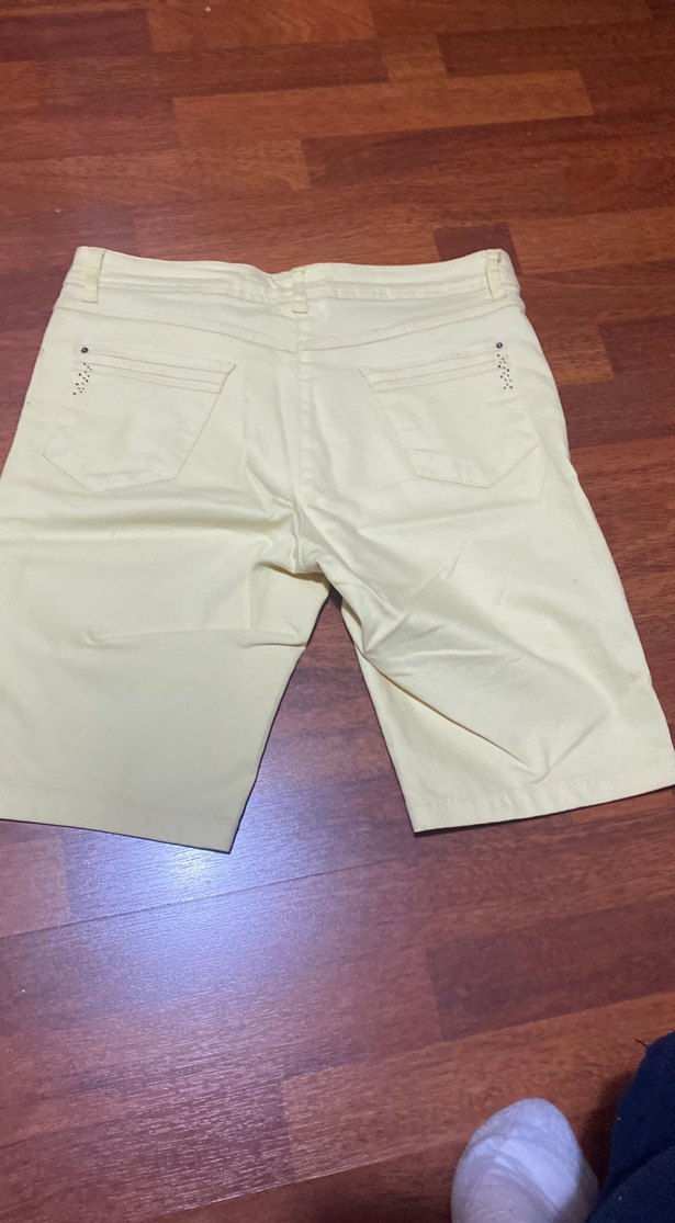 Sarı  Regular Fit bayan Şort 42 beden 
BONİTA MARKA - Görsel 4