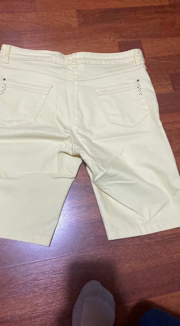 Sarı  Regular Fit bayan Şort 42 beden 
BONİTA MARKA - Görsel 5