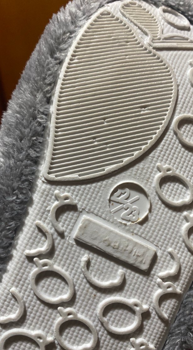 Kız Çocuk Gri Sıcak Terlikler Velcro 22/23 numaraya uyar - Görsel 5