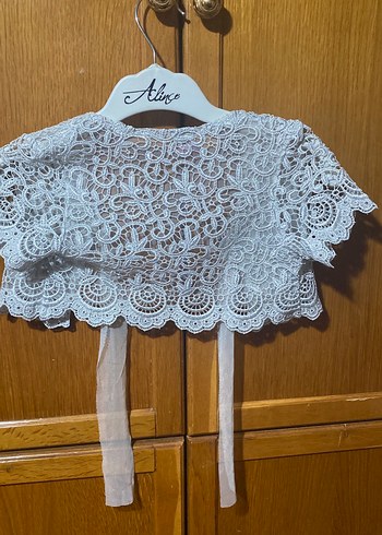 Beyaz Dantelli Kız Bolero 104-4 e göre - Görsel 4