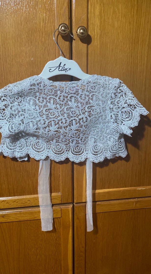 Beyaz Dantelli Kız Bolero 104-4 e göre - Görsel 4